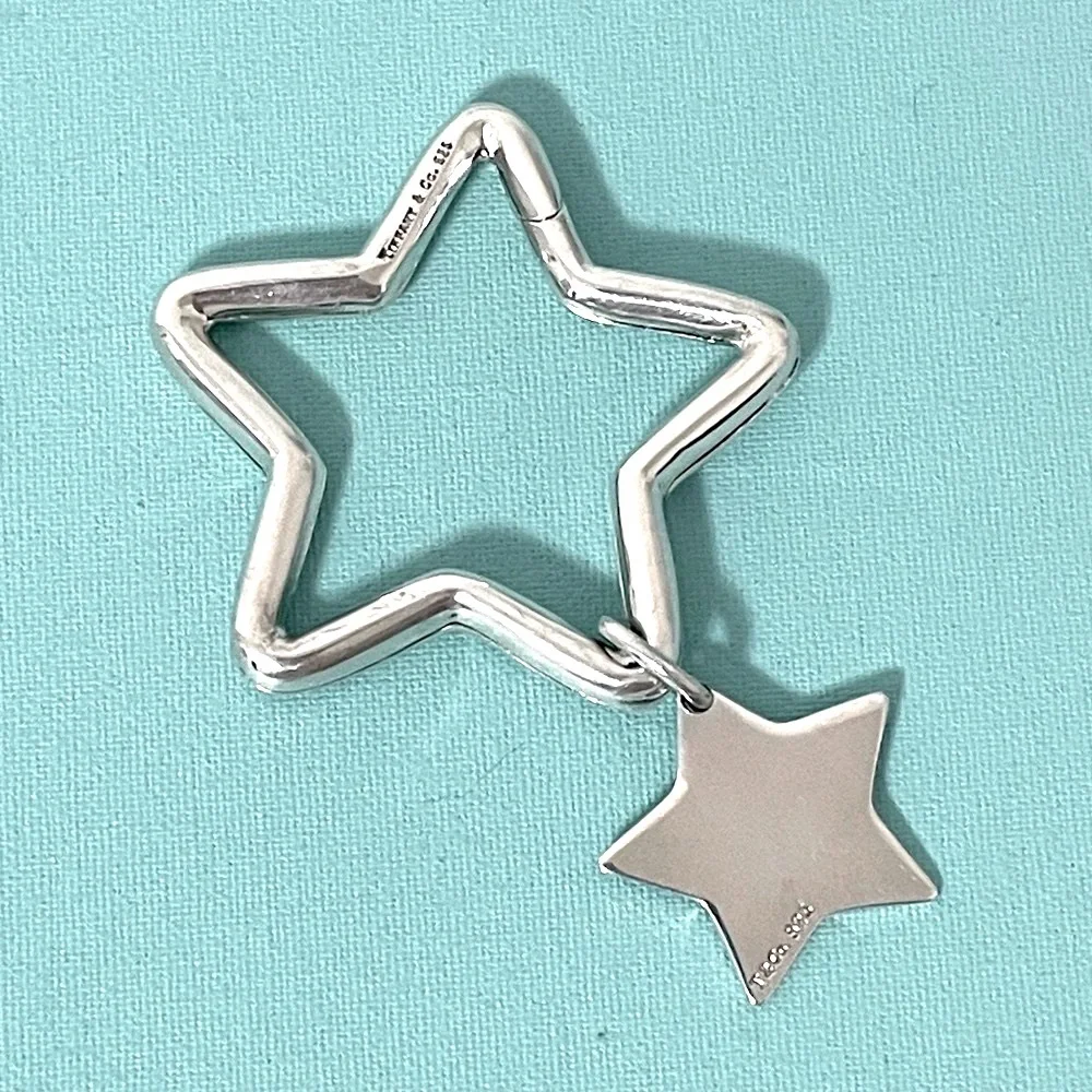 Tiffany & Co. Vintage Silver Star Keychain - Picture 1 of 4